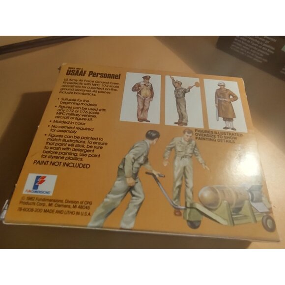 MPC 1/72 USAFF Personnel World War II Figures 46 pcs #1-6009 1982 - Picture 8 of 8